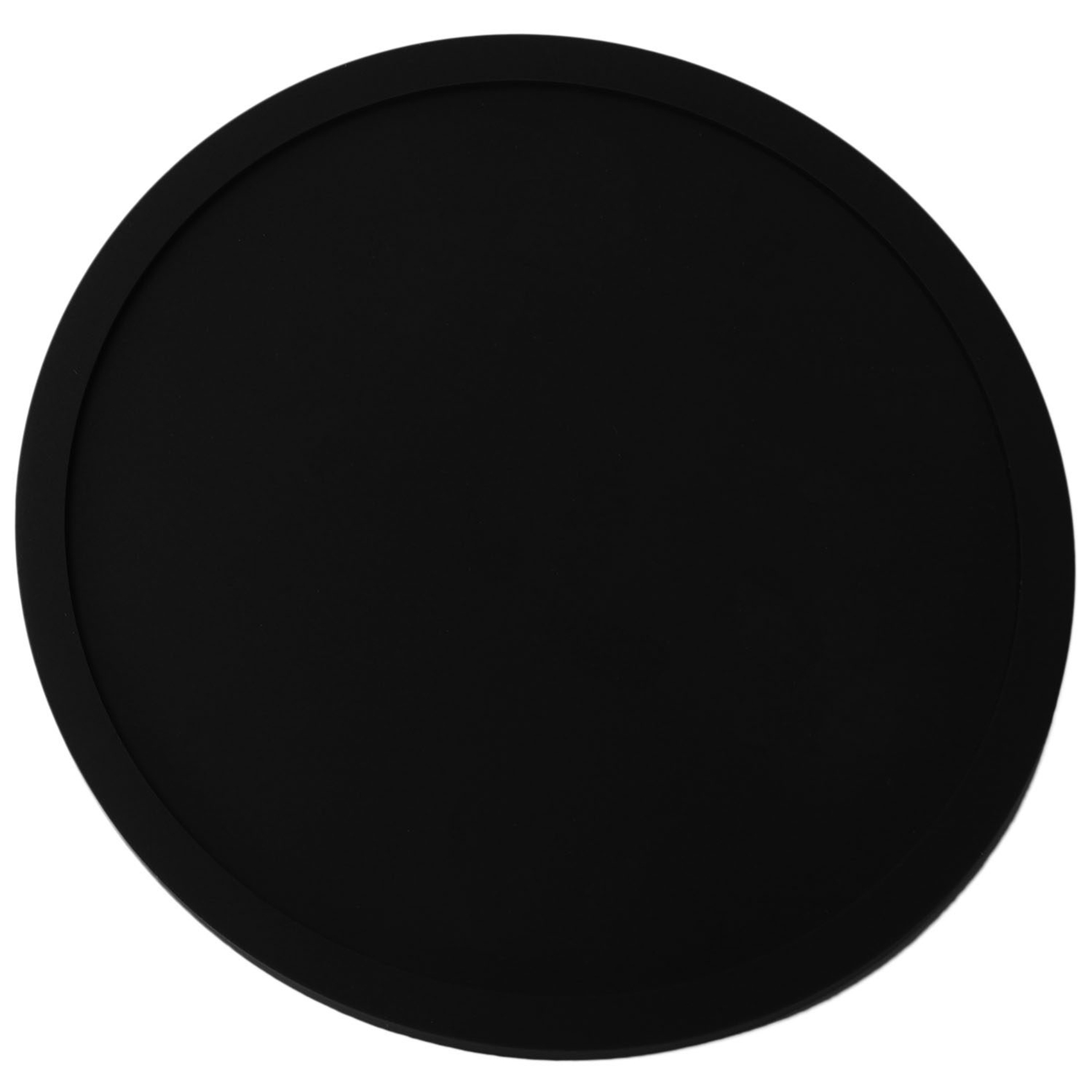 Silicone Black Drink Coasters Set of 16 Non-slip Round Soft Sleek and Durable Easy to Clean Black. 