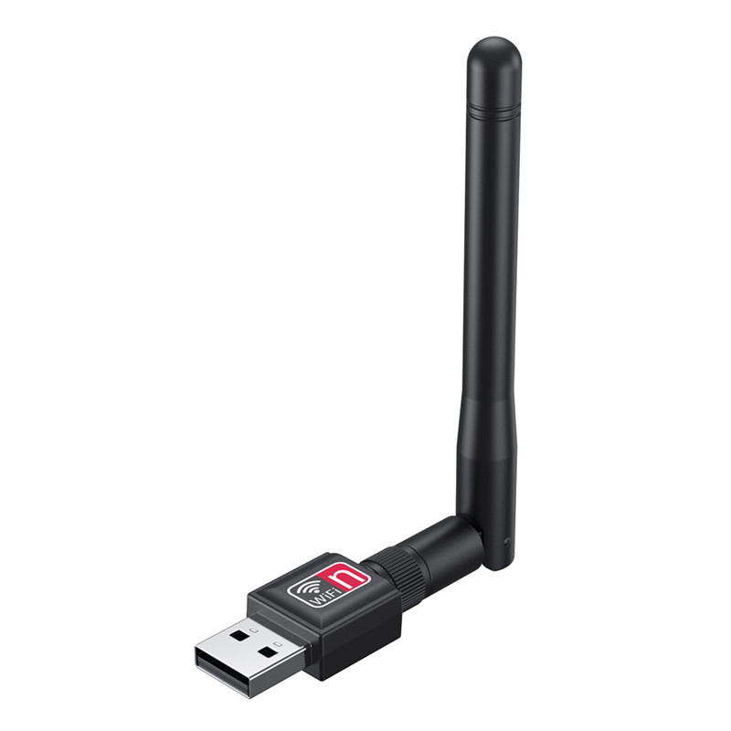 150Mbps Mini USB WiFi Adapter 2.4GHz Wireless Network Card Wi-Fi Receiver Dongle with Antenna 802.11 b/g/n for PC Laptop. 