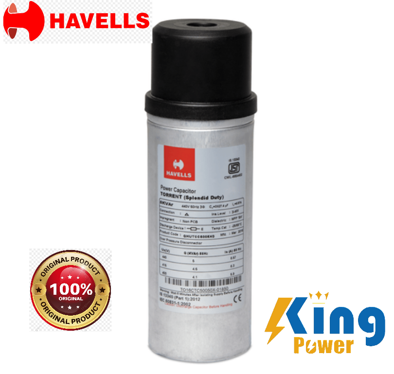 HAVELLS 5 KVAR,3 Phase,440V, Power factor capacitor. 