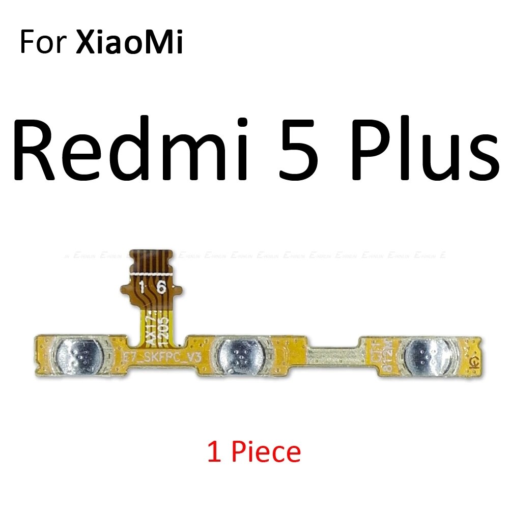 Power On Off Button Volume Switch Key Control Flex Cable Ribbon For XiaoMi Redmi Note 5 5A 4 4X 4A 3 2 Pro Plus. 