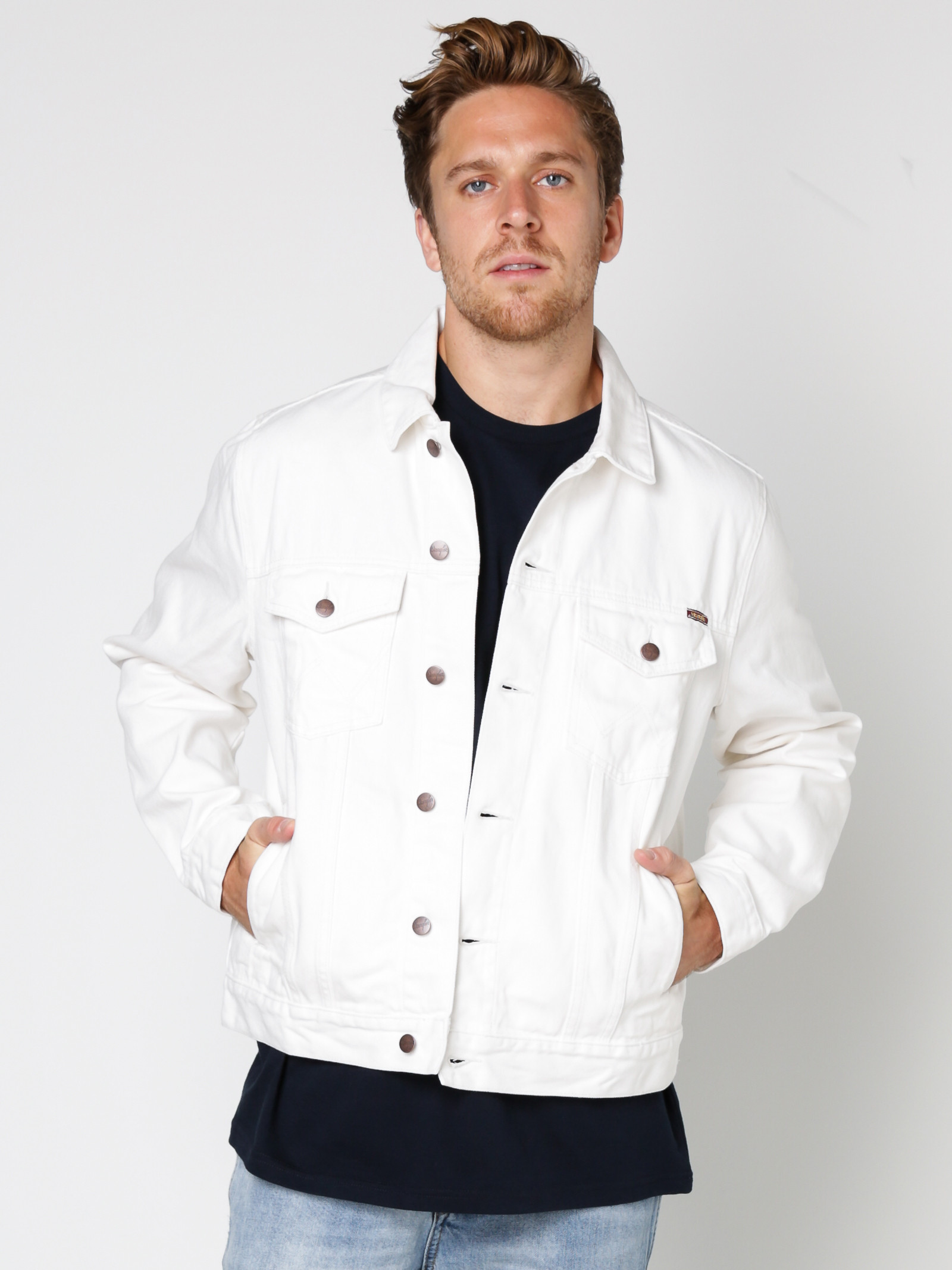 wrangler white denim jacket