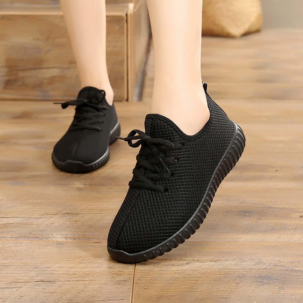 Spring Autumn Women Casual Shoes Comfortable Cotton Fabric Lace Up