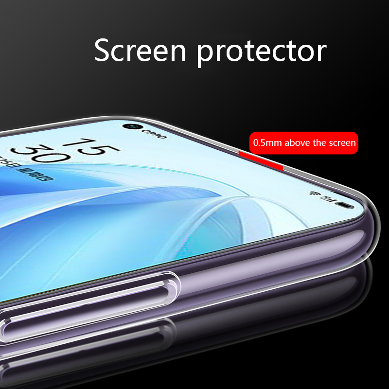 Tokifu For OPPO Reno 7 Pro 5G Back Cover Soft Casing Transparent TPU Simple Case Covers. 