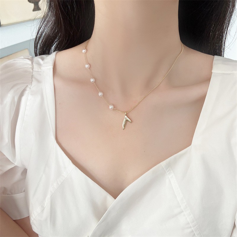 simple korean necklace design