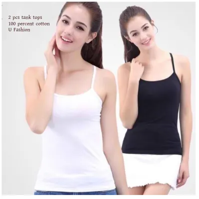 Buy Cotton Tank Top Vest Top Camisole Sando Inner Wear for Women