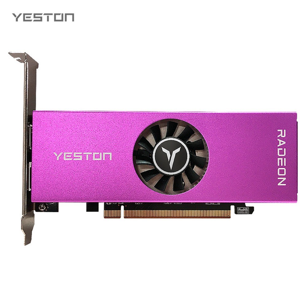 Yeston RX6400-4G graphics card 4K output - purple