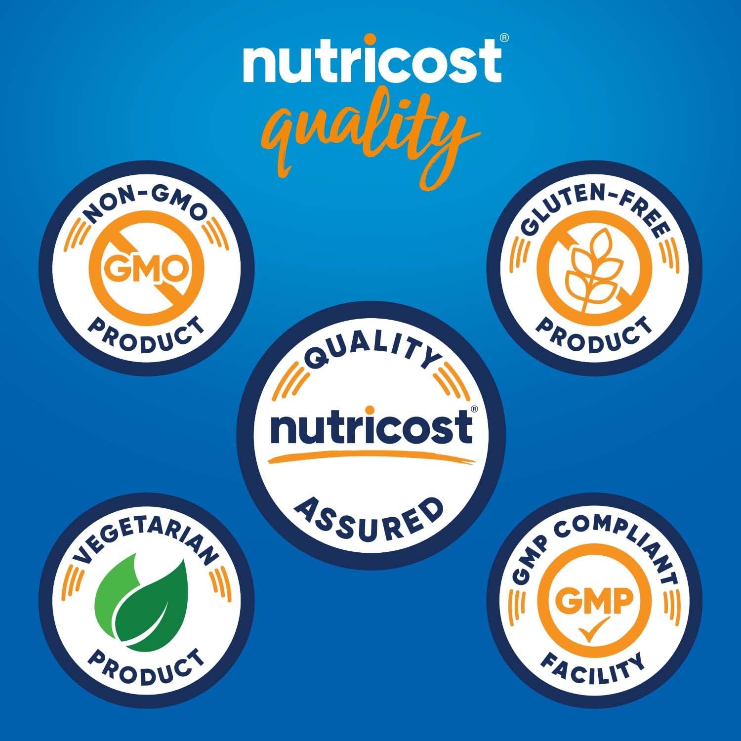 Nutricost Apple Cider Vinegar Capsules 500mg, 240 Vegetarian Capsules - Natural, Vegetarian, GMP, Non-GMO and Gluten Free. 