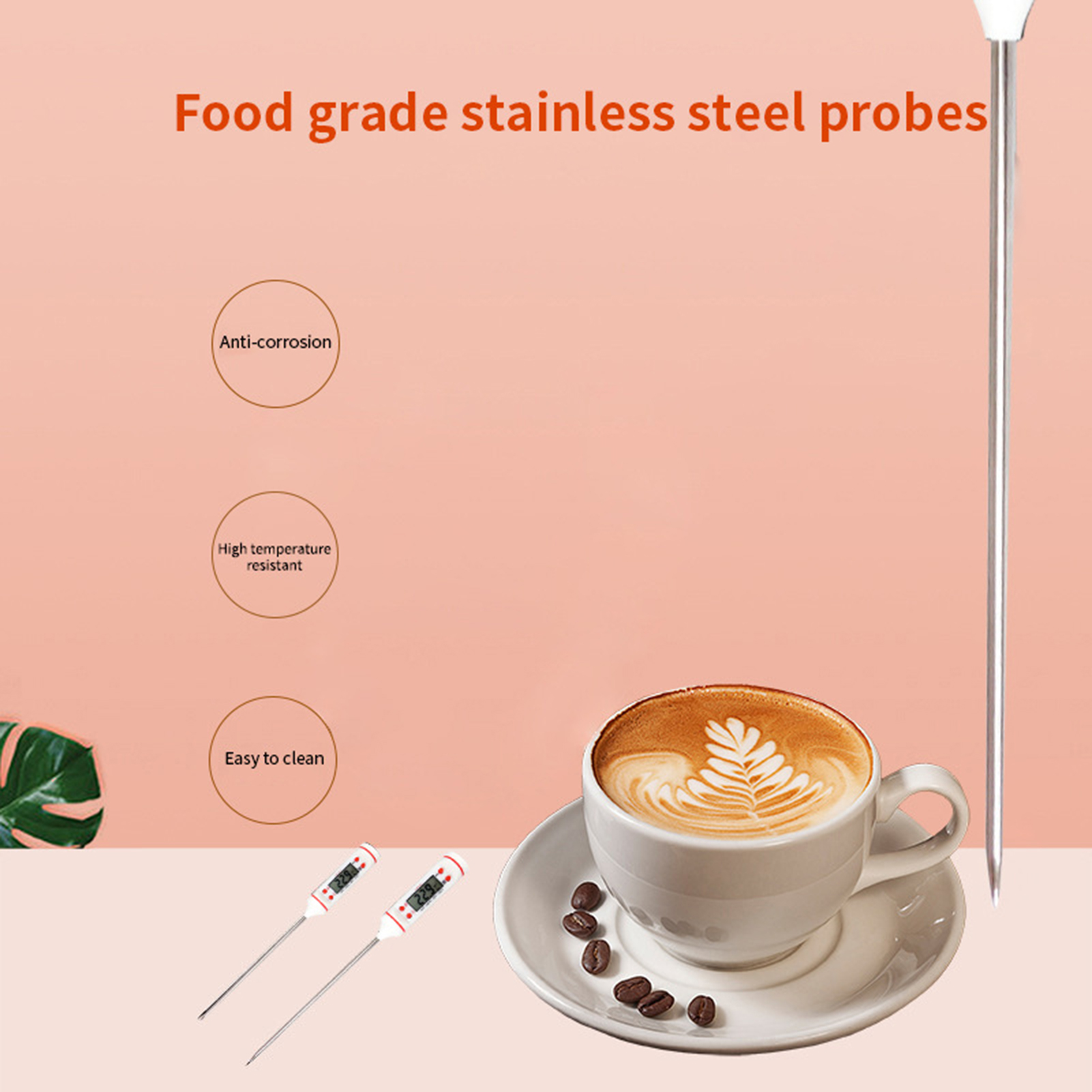 Food Thermometer Data Lock Instant Read Food Temperature Tester. 