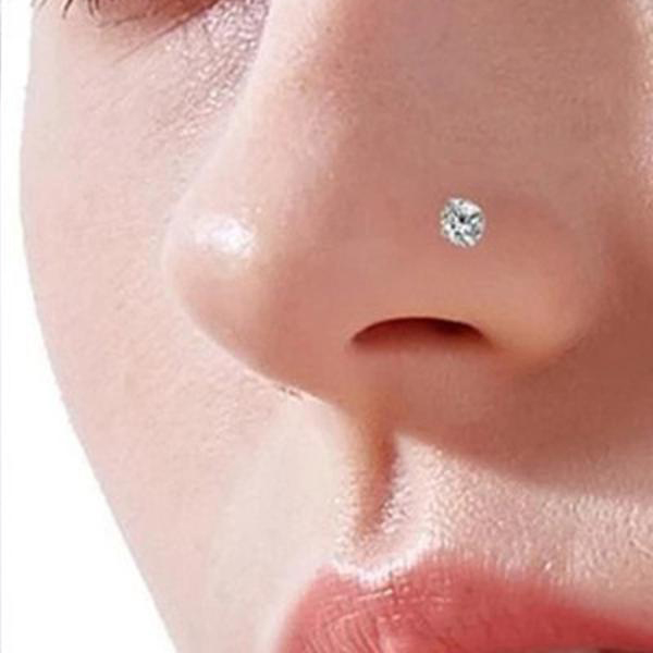 12pcs/Card Magnet Ear Tragus Cartilage Lip Stud Nose Ring -Non