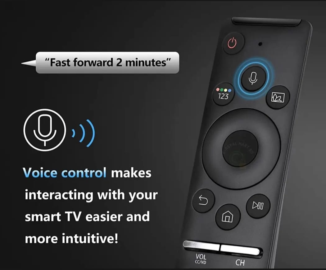 Samsung Voice Remote For Smart QLED TV With Bluetooth Function. 