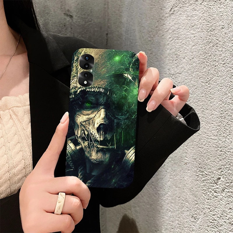 rim Reaper Skull Skeleton Phone Case for Huawei Honor X9 X8 X7 X6 70 50 10X 20 9 8 Lite 8A 8S 8X 9X 9A 9S 7C 10i View 10. 
