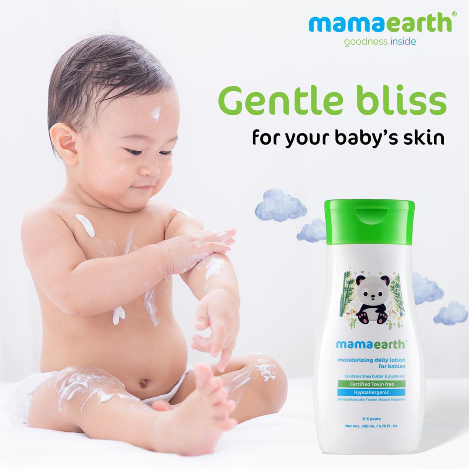 Mamaearth Moisturizing Daily Lotion For Babies - 200ml. 