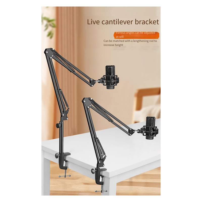 Microphone Boom Arm Extension Tube, Mic Stand Extension Riser for Microphone Suspension Boom Scissor Arm Stand Holder Easy Install Easy to Use. 