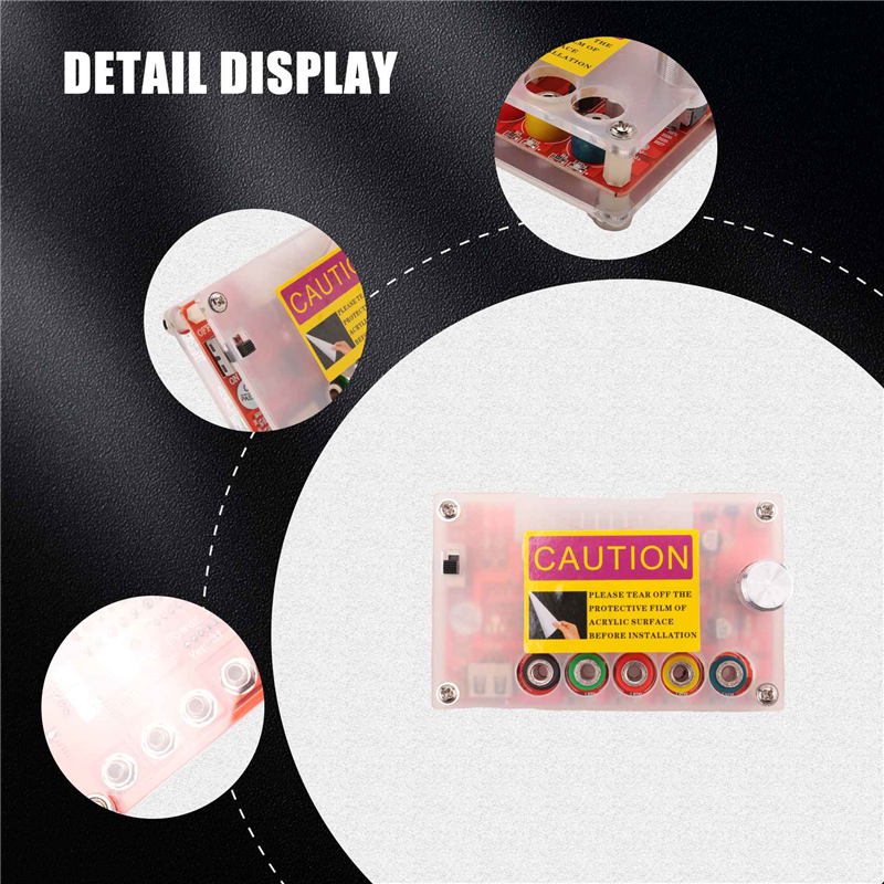 ATX 24Pin Power Breakout Board with ADJ Adjustable Voltage Knob and Acrylic Shell Kit Voltage Regulator. 