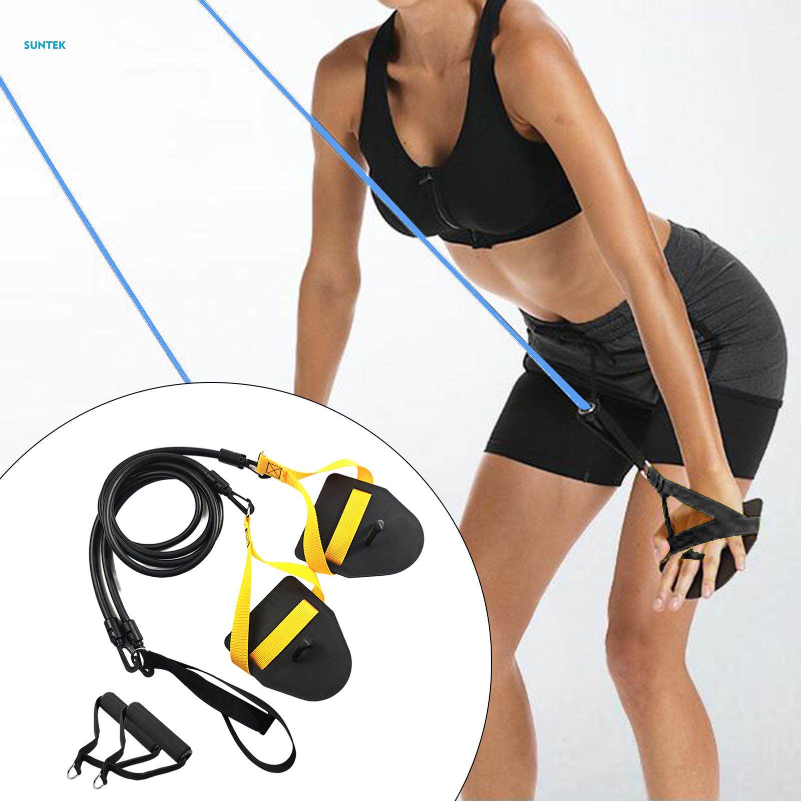 Swimming Arm Trainer Strength with Handle Portable Swim Belt Trainer for Practice. 