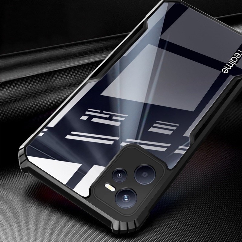 Itel S24 4G Shockproof Phone Case for itel RS4 P55 A70 4 in 1 Camera Lens Glass Screen Protector and Mobile phone holder. 