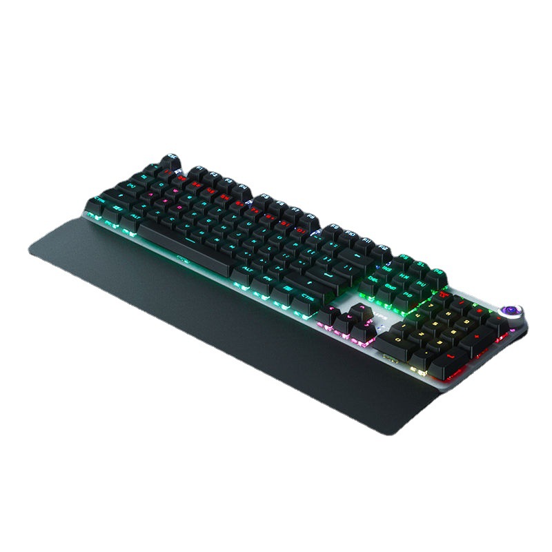 ViewSonic K520 with Hand Holder Mechanical Keyboard Wired Gaming Full-Key Rollover Colorful RGB. 