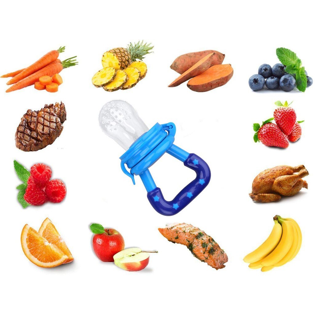 Fruit Feeder Pacifier Baby Teething Toy Teether - Multi-color. 