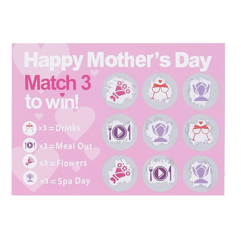 4 Set of Gift for , Mothers Day Scratch Card, Scratch Card for , Gift Mothers Day Card for Her. 
