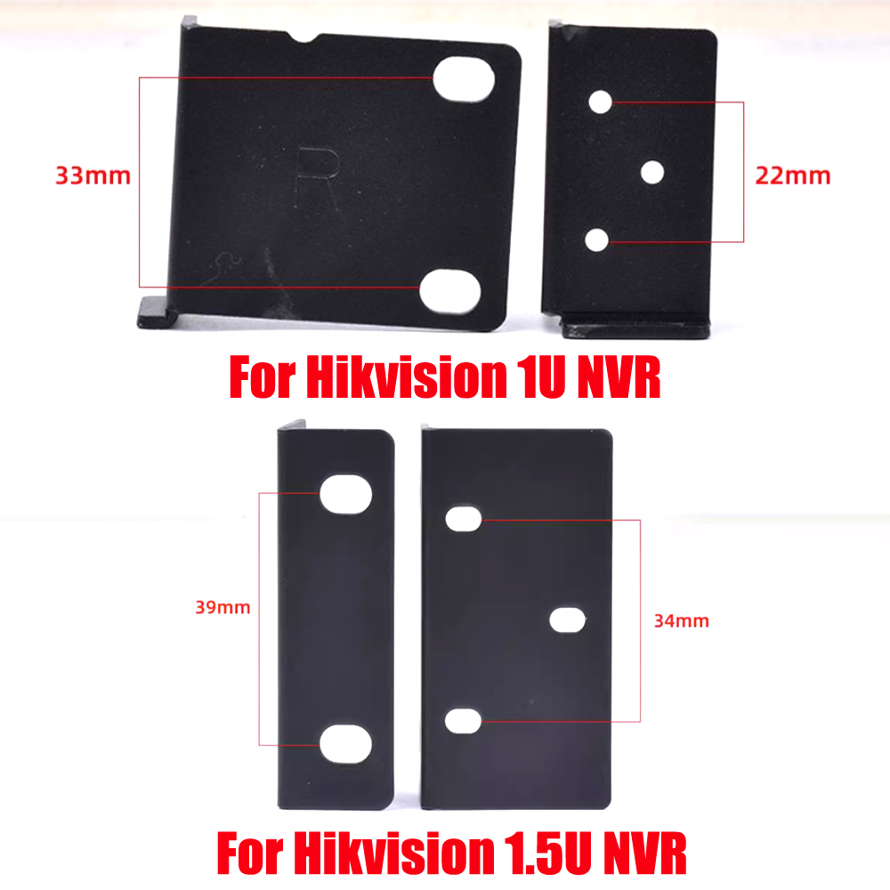 Hikvision Rack Ears Bolts Rack Mount Bracket Kit for Hikvision 1U/1.5U/2U NVR Network Video Recorder. 