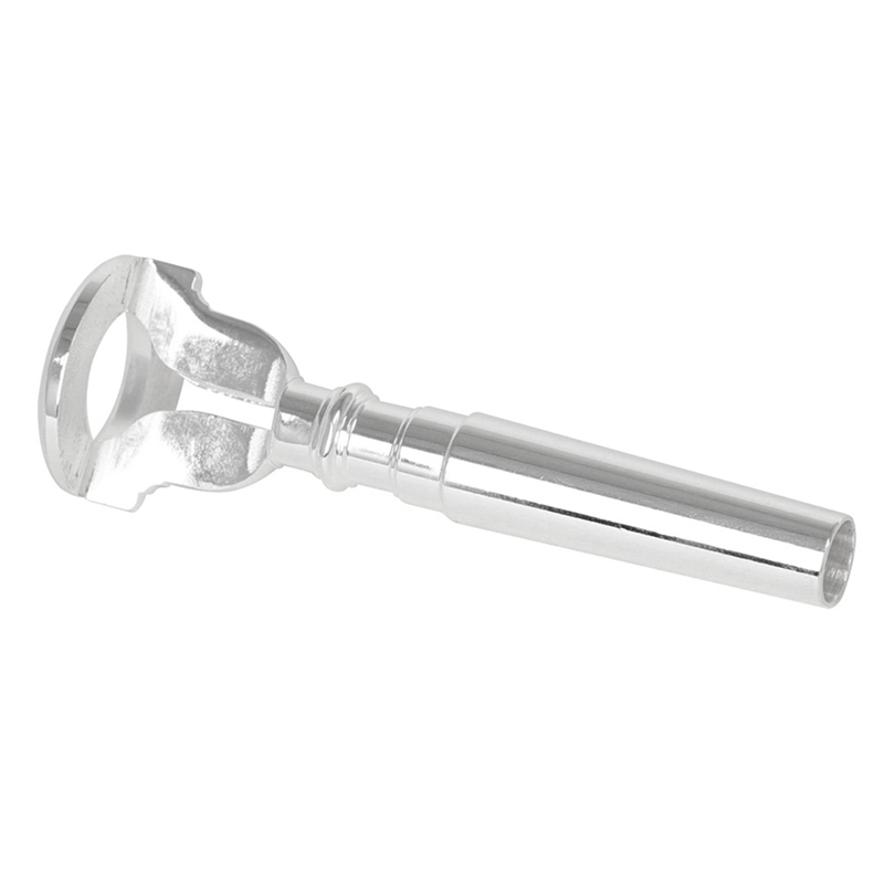 1 Piece Silver-Plated Standard Trumpet Mouthpieces Trumpet Mouthpiece Trainer 3C 5C 7C Brass
