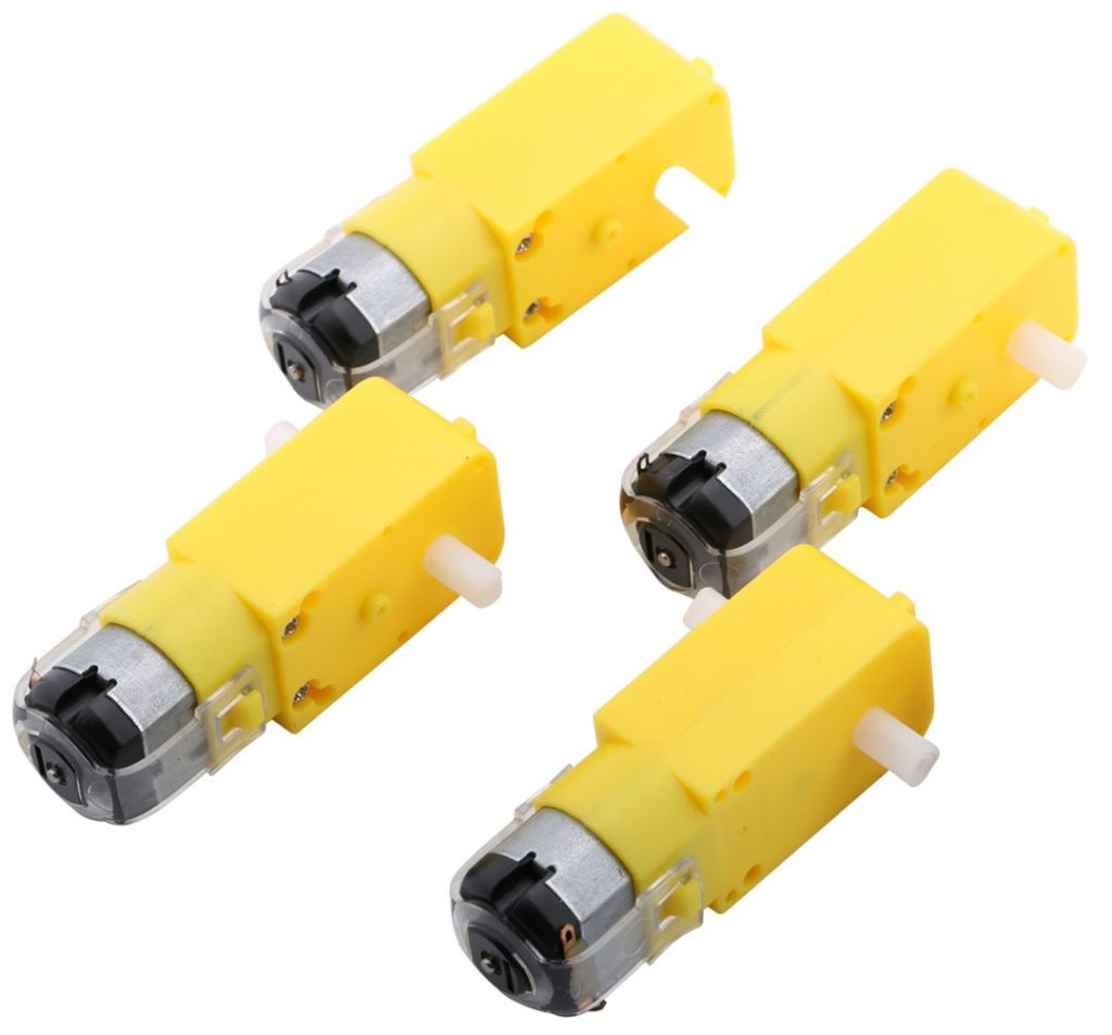 YELLOW Plastic Gear Motor DC 3V 6V 130RPM Gear Motor Dual Shaft Smart Robot Car TT Gear Motor Double Shaft Dual Axis Geared Motor 3V Gear Motor Tool Sets. 