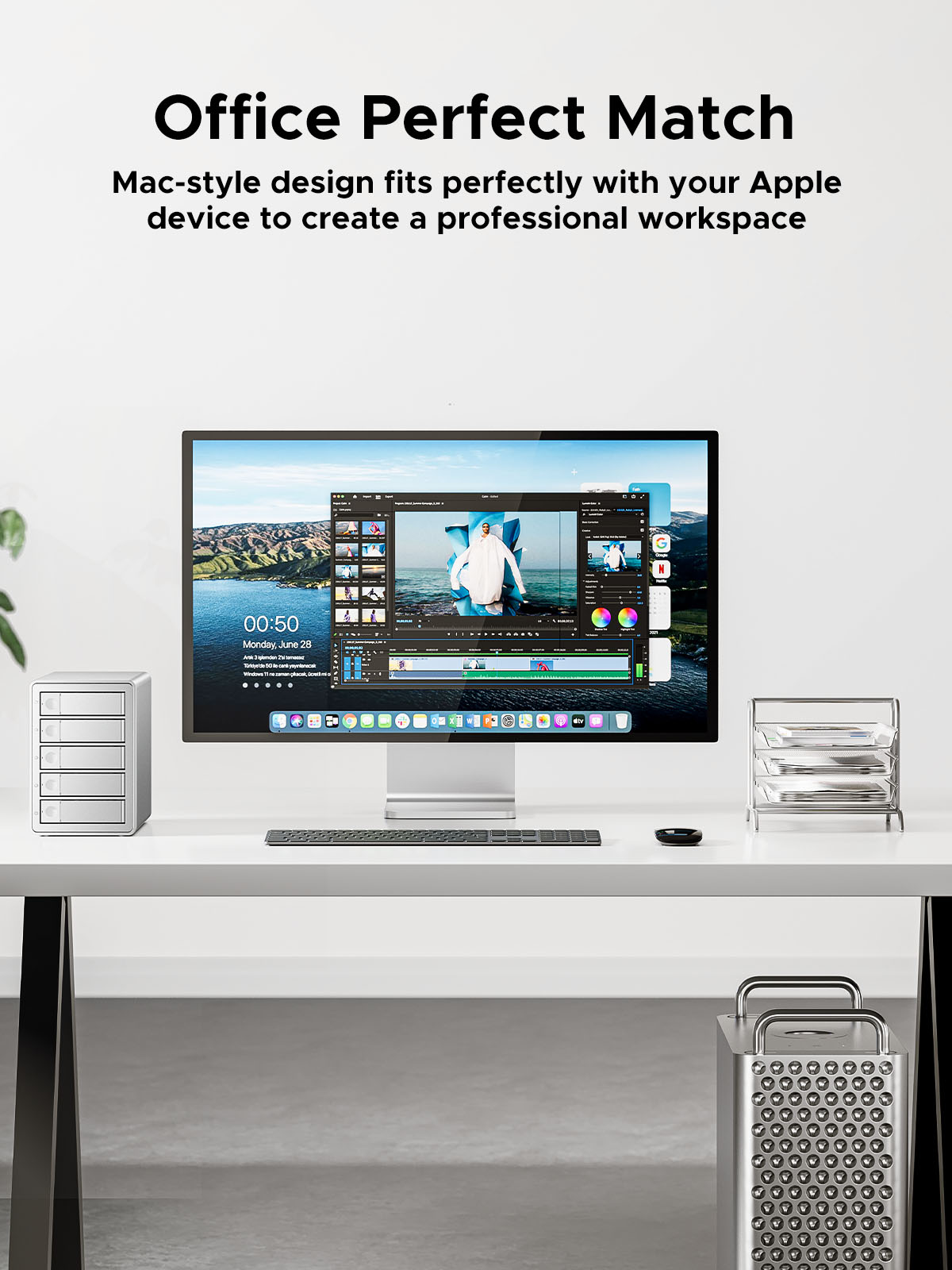 ORICO 3.5"RAID USB3.0 5Gbps HDD Docking Station 150W Power With Cooling Fan for Apple device 5Bay RAID DAS Studio Series. 