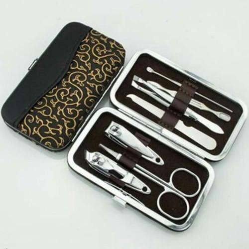 Travel Manicure Set, 7 in 1 Manicure Kit Pedicure Kit Professional Stainless Steel Nail Clippers