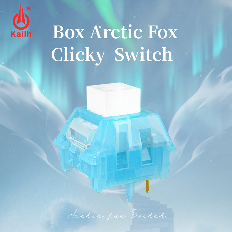 1/3/5Pcs Kailh Box Arctic Fox Keyboard Switch Mechanical Keyboard Clicky Switch Compatible Cherry MX RGB DIY Switches. 