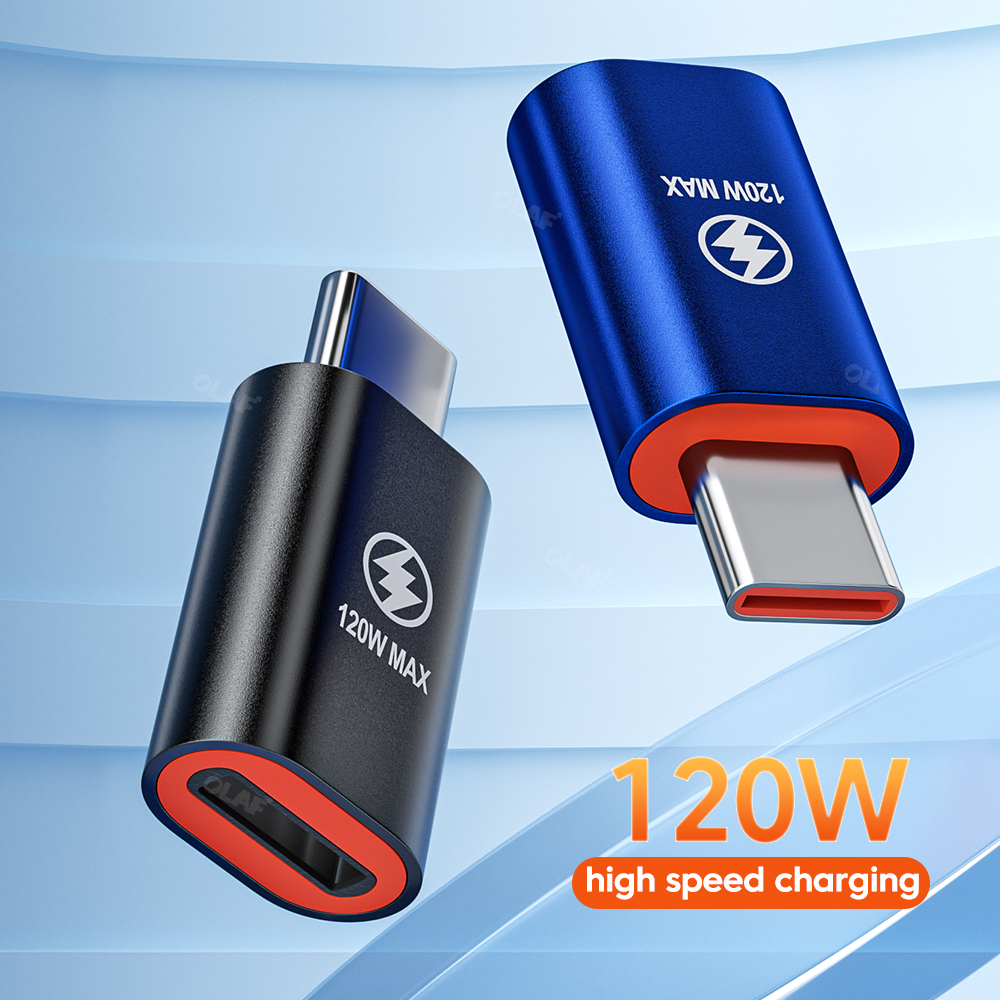 Olaf 120W PD Adapter for iOS Lightning FeMale to Type c male Connector Fast PD Charging Adaptor Converter for iPhone 14 13 iPad. 