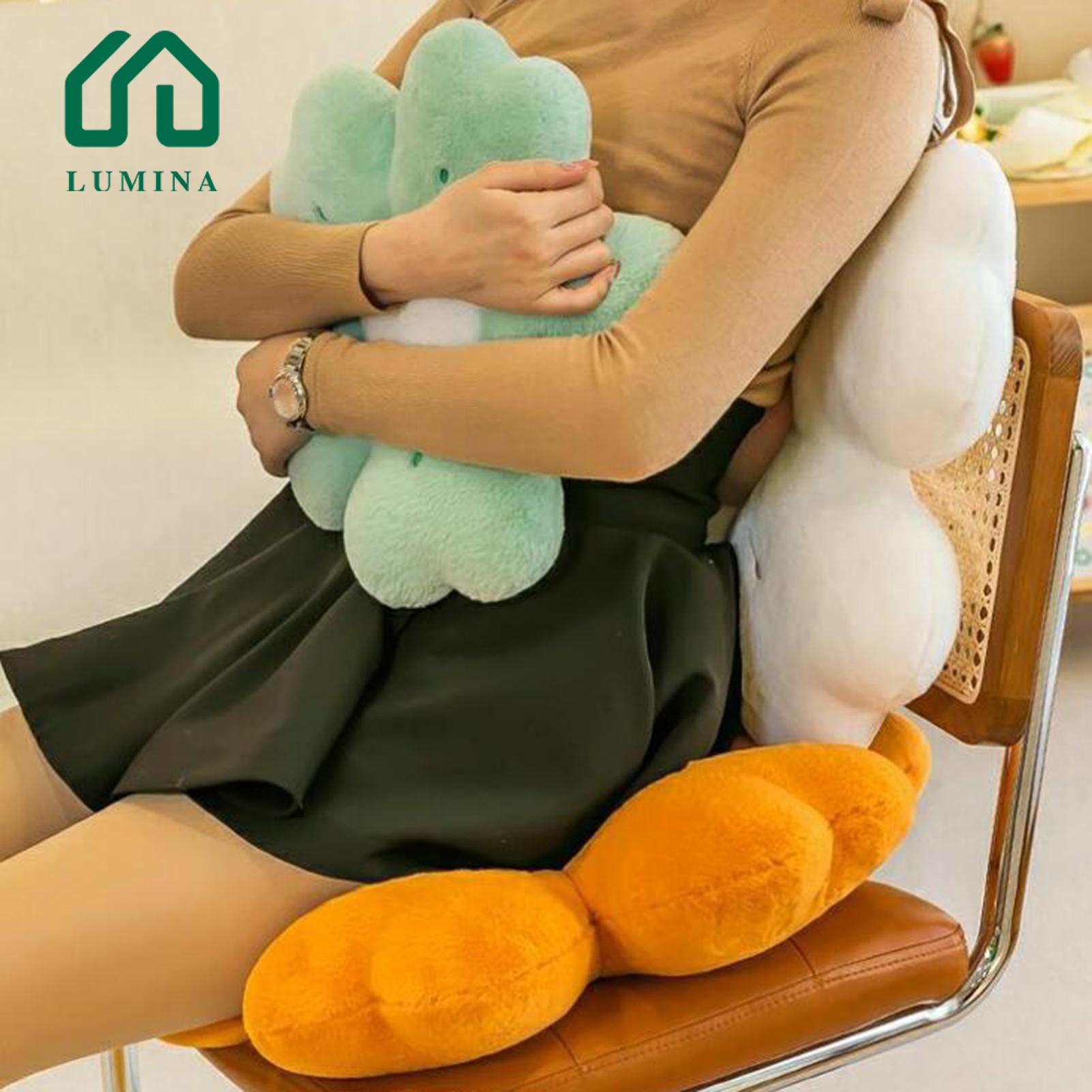 Lumina Throw Pillow Flower Shaped Floor Pillow Stylish Durable Cushion for Sofa Couch Decor Washable Non-fading Design Perfect for Homes Plush Pillow. 