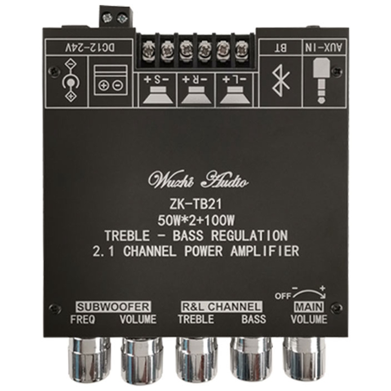 ZK-TB21 TPA3116D2 Bluetooth 5.0 Subwoofer Amplifier Board. 