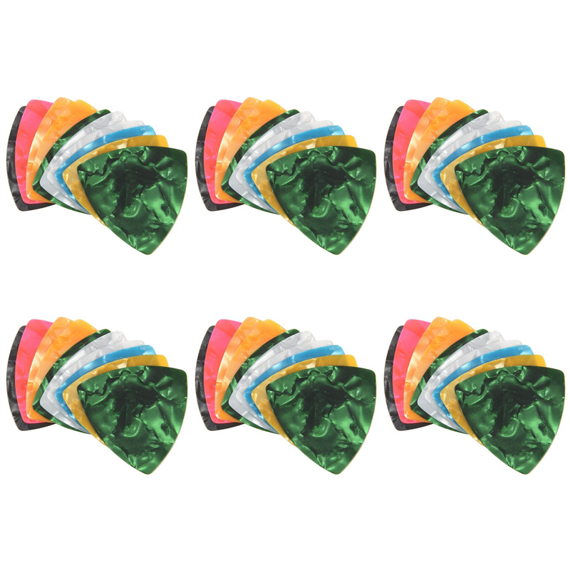 SRIWEN 60Pcs Acoustic/ Plectrums 0.46mm---Assorted Color