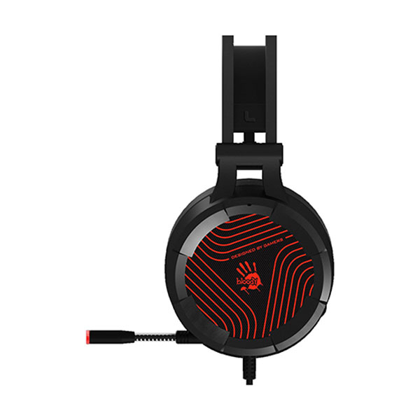 A4tech Bloody G530 Virtual 7.1 Surround Sound Gaming Headset - Omni-Directional Noise-Canceling Mic - Auto-Adjusting Headband - Dazzling Red Light. 