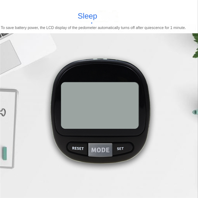 3D Pedometer Step Counter for Walking with Clip and Strap,7 Days Memory. Accurate Step Counter for Men Women & Kids. 
