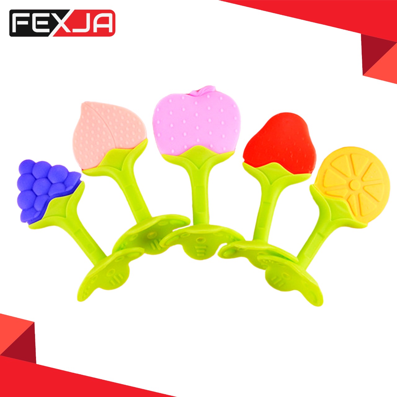Silicone Baby Teether CN - 1pcs Teethers With Box or Without Box. 