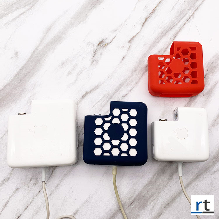Silicone Protective Cover Case for MacBook Charger Power Adapter. 