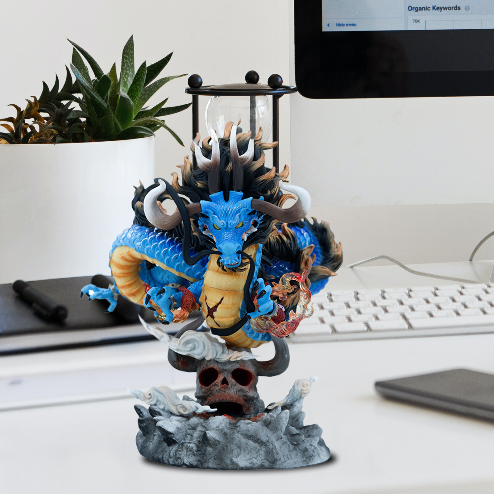 One Piece Figure with Glowing Base One Piece Action Figure Model Toy. 