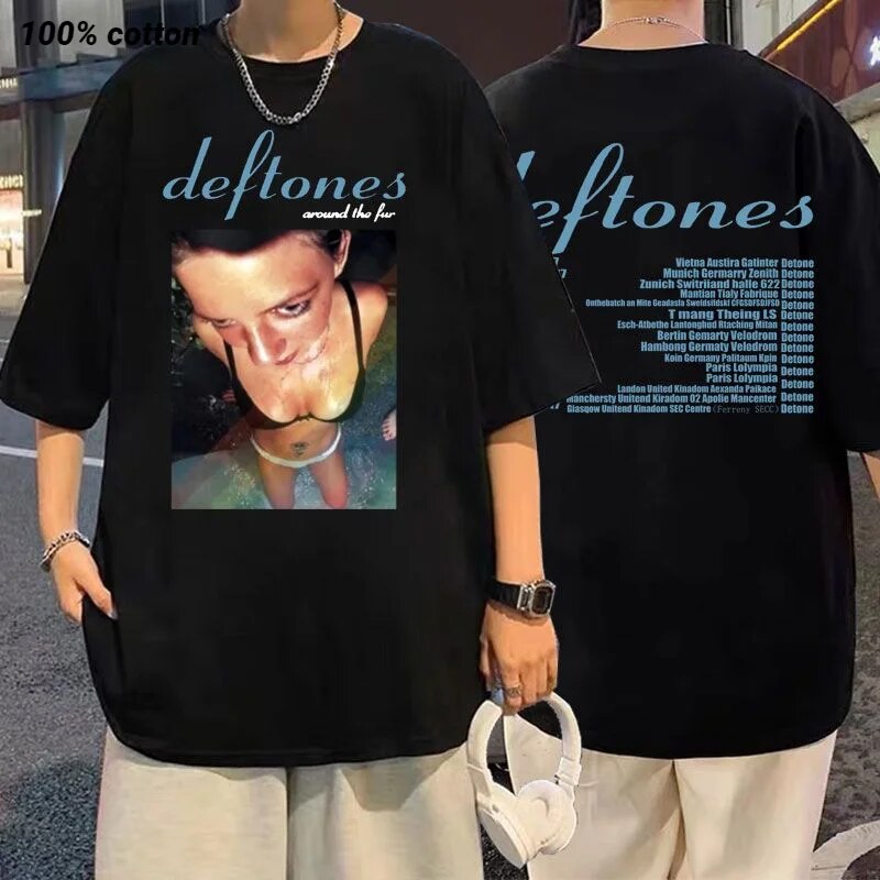 Limited Edition Deftones Tshirt Around The Fur T-shirt Adrenaline T Shirt White Pony Deftones Merch Chino Moreno Diamond Eye Tee. 