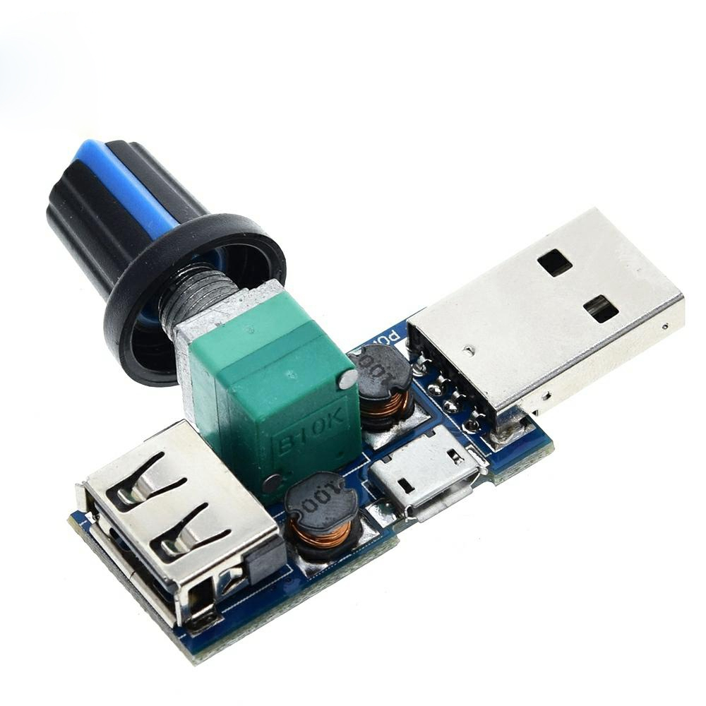 DC 4V-12V 5W XY-FS USB Fan Stepless Governor USB Fan Speed Controller Multi-Gear Auxiliary Cooling Tool Switch- DC. 