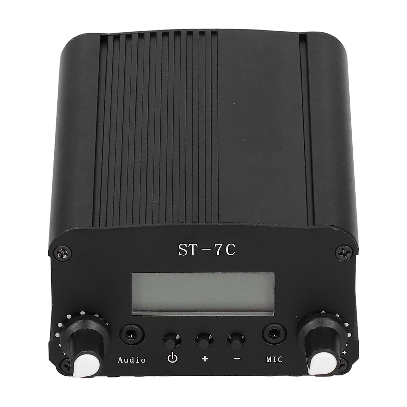 Romeng La Broadcast Transmitter Self‑Set FM Radio Stereo Station with LCD Screen US Plug 100‑240V 1/7W. 