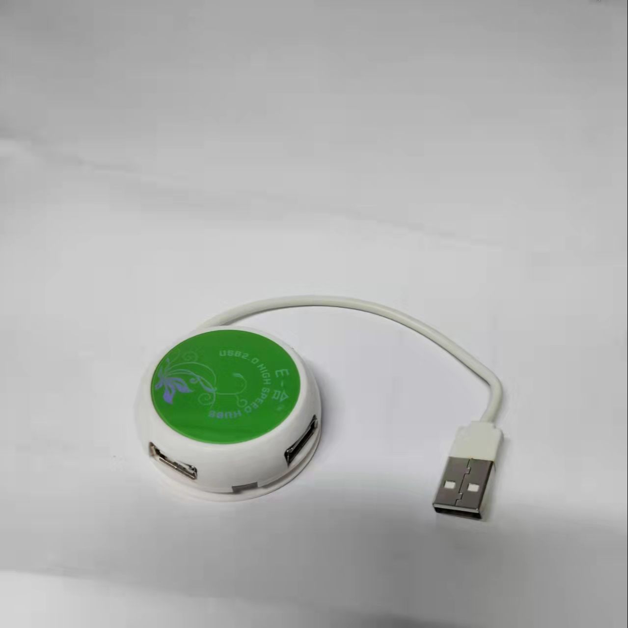 Mini Round Shape Super Speed Usb2.0 4-Port Hub - Usb Hub. 