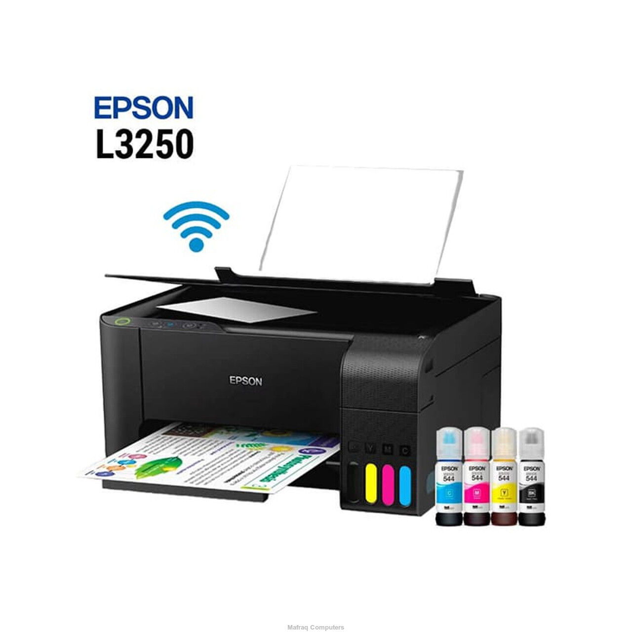 Epson EcoTank L3250 (33 ppm (Mono) & 15 ppm in Color, Scan-copy-print 1 year official warranty) Multifunction InkTank  Wi-Fi Color Printer. 