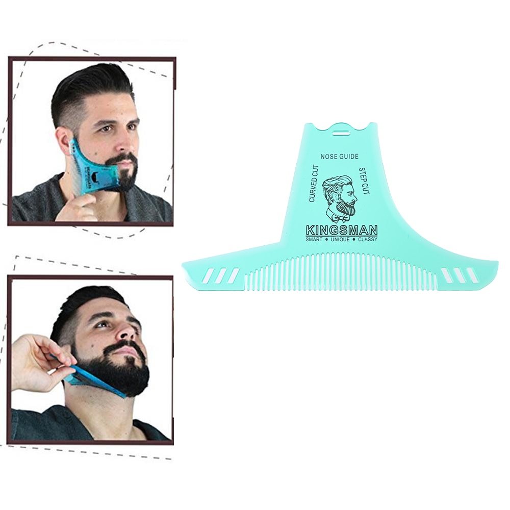 Men Beard Shaping Styling Template Beard Hair Combs Men Shaving Tools Hair Beard Trim Template Style Brush Beard Comb. 