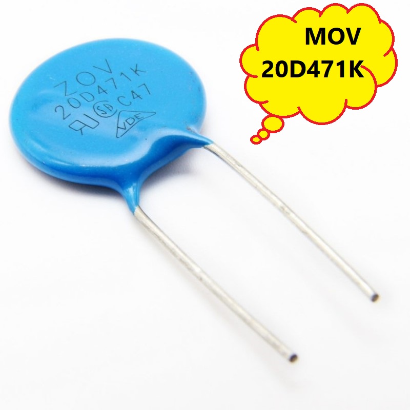 MOV 20D471K 20D-471K Disk Type Metal Oxide Varistor ZOV For Power Supply ZOV 2 Pin Leads . 
