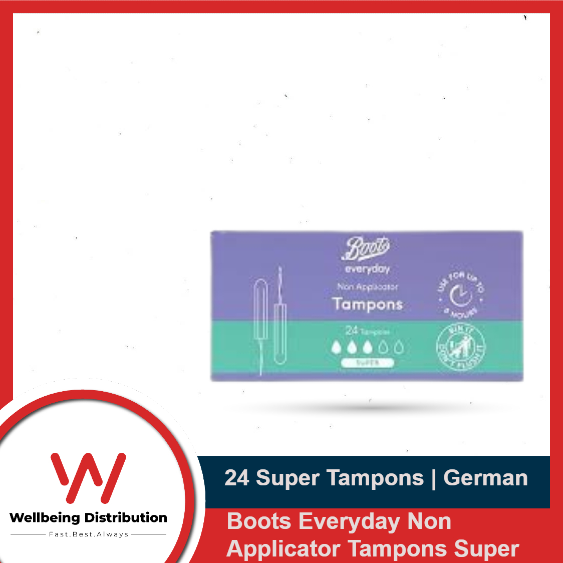 Boots Everyday Non Applicator 24 Tampons Super
