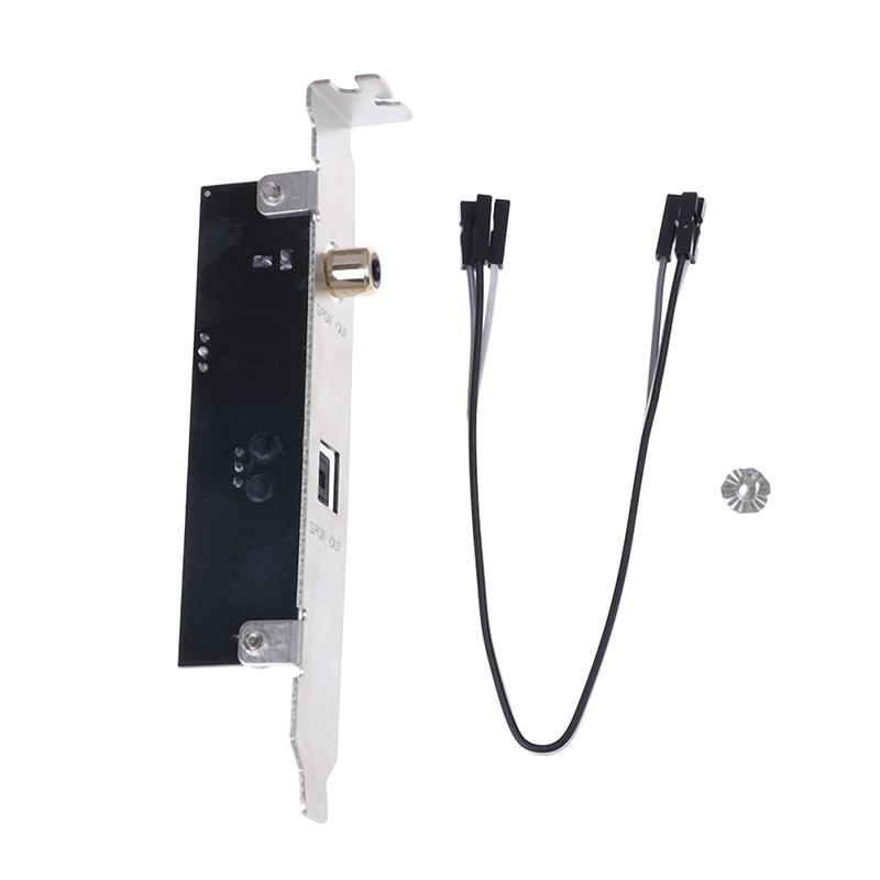SPDIF optical and RCA out plate cable bracket for asus msi gigabyte motherboard. 