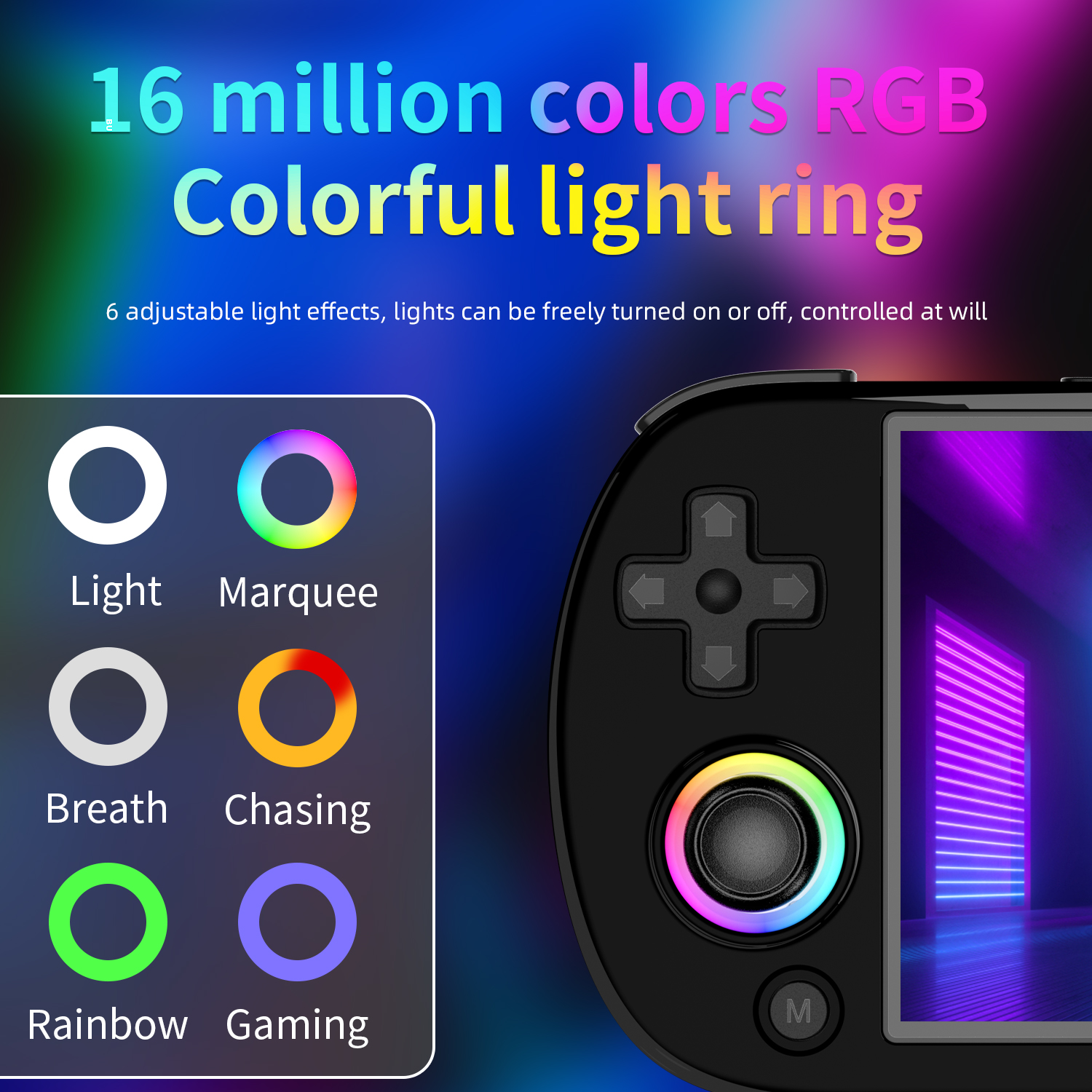 Anbernic RG40XXH Handheld Game Console RG40XX H Video Player Trimui Console 4' Screen Linux System Joystick Rgb Lighting Effect. 