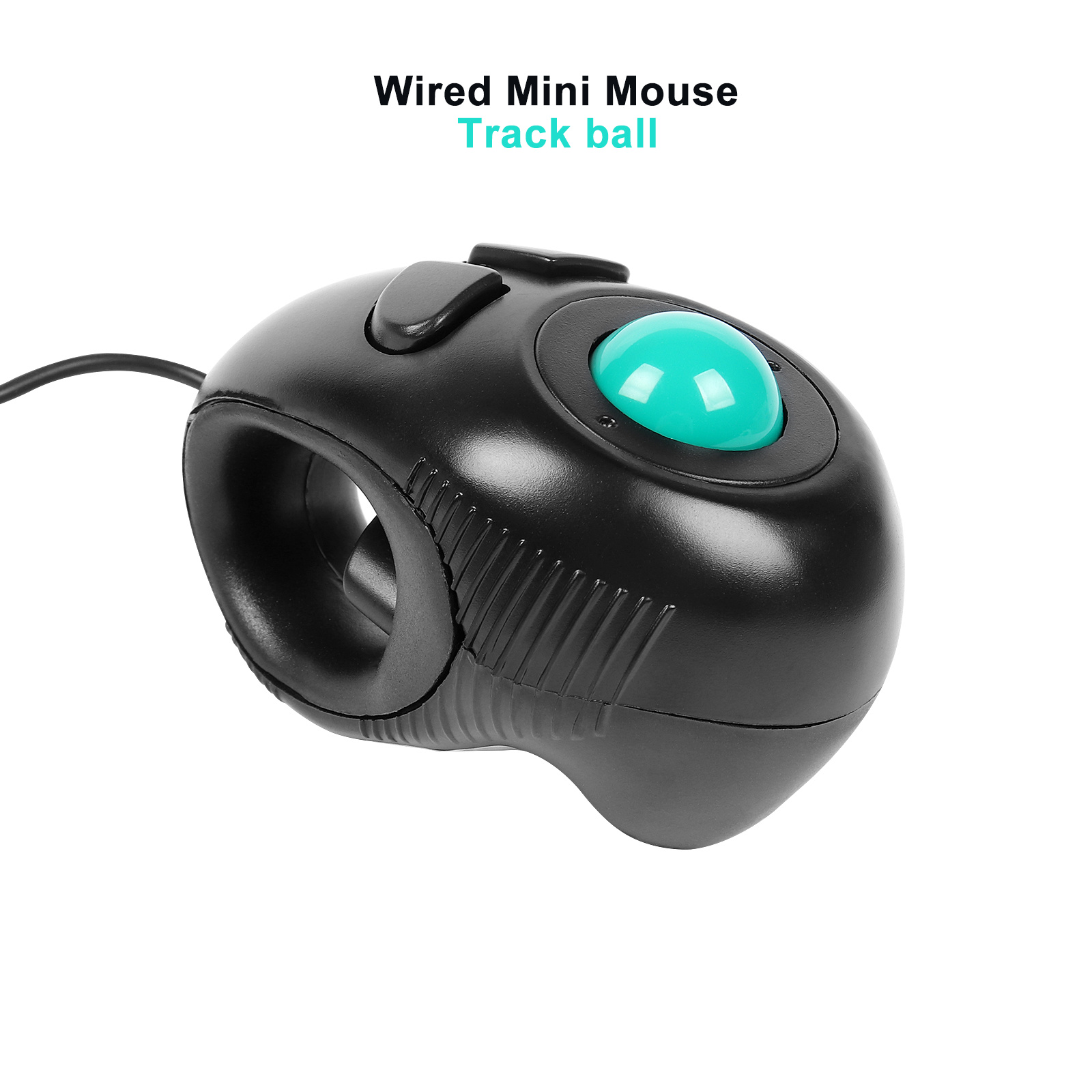 Wireless Trackball Mouse 2.4GHz Wired Thumb-Controlled Digital Mause 10M Handheld Vertical Track Ball Optical Ergonomic Mice. 
