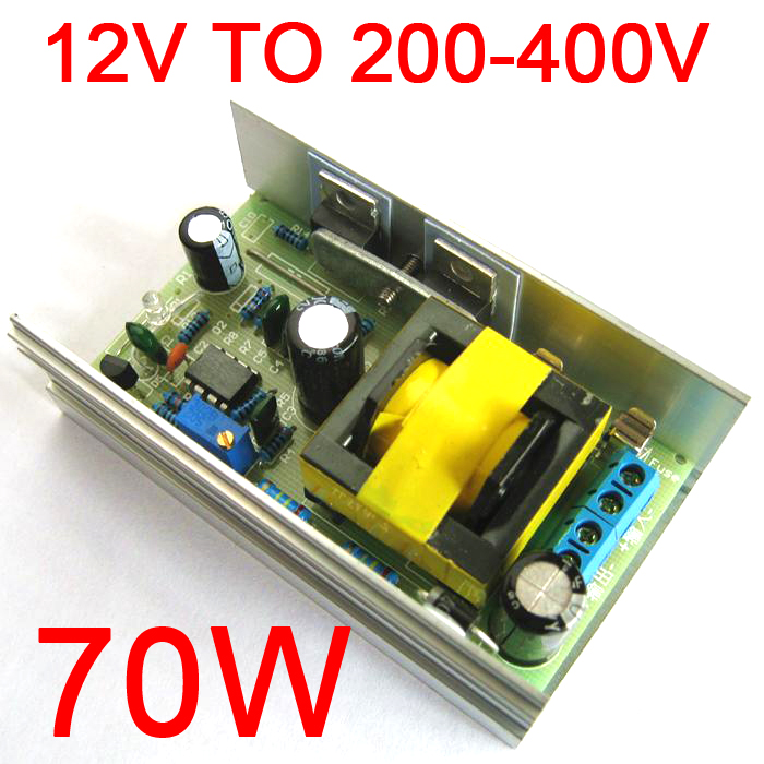 DC-DC 12V 24V to DC 200-450V 220V 380V High Voltage Boost Converter Step Up Power Supply module Adjustable output voltage